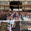 التفاصيل الكاملة لعملية تغيير كسوة الكعبة المشرفة والتي ستكتمل كالعادة مع بزوغ فجر اليوم الاول من السنة الهجرية